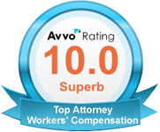 AVVO Rating - 10.0 Superb (Worker's Compensation)