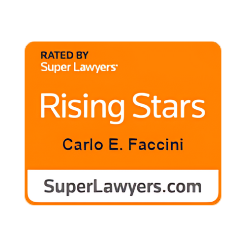 Carlo Faccini Super Lawyers award badge