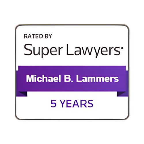 Michael Lammers 5 years Super Lawyers Badge