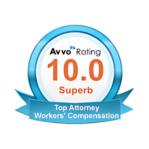 Avvo top rated top Rating Badge Workers' Compensation