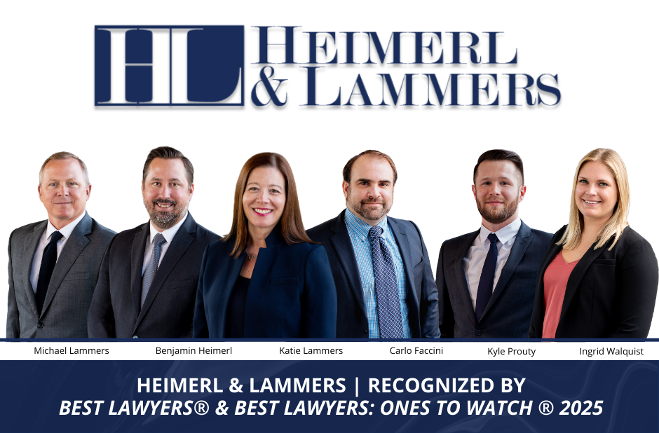 Team heimerl and lammers honored for best lawyers magazine